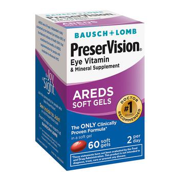 product Eye Vitamin and Mineral Supplement, with AREDS, Softgels image