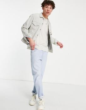 李维斯牛仔外套, Levi's | Levi's vintage fit denim trucker jacket in leftovers ecru商品图片 5.9折