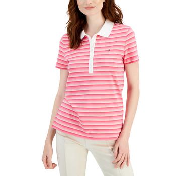 商品Tommy Hilfiger | Women's Striped Polo Top,商家Macy's,价格¥213图片