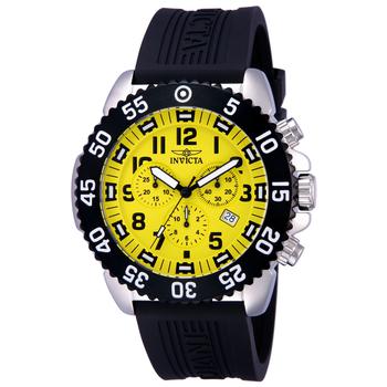 Invicta | Invicta Pro Diver Chronograph Quartz Yellow Dial Mens Watch 10357商品图片,1折