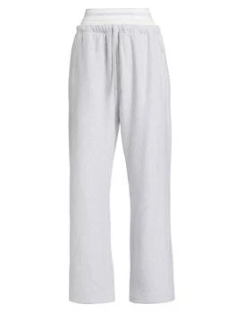 Alexander Wang | Exposed Brief Wide-Leg Sweatpants 