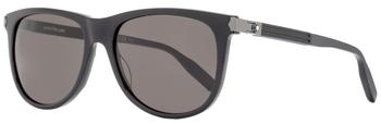 万宝龙眼镜代购, MontBlanc | Montblanc Men's Rectangular Sunglasses MB0031S 006 Black/Gunmetal 57mm商品图片 7.5折