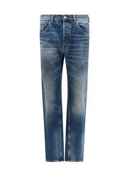 Yves Saint Laurent | Biologic cotton jeans with back logo patch 6.2折