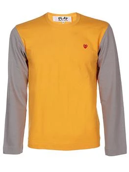 推荐Comme des Garçons Play Logo Embroidered Long-Sleeved T-Shirt商品