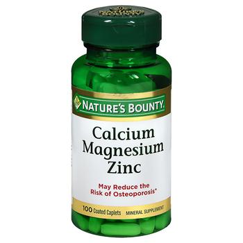 商品Nature's Bounty | Calcium Magnesium Zinc, Tablets,商家Walgreens,价格¥75图片