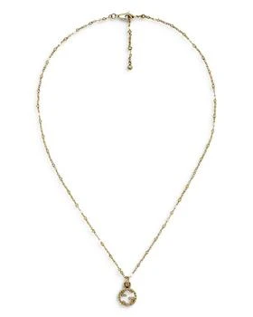 Gucci | 18K Yellow Gold Interlocking G Pendant Necklace, 15-16.5",商家Bloomingdale's,价格¥13755