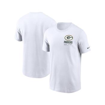 推荐Men's White Green Bay Packers Infograph Lockup Performance T-shirt商品