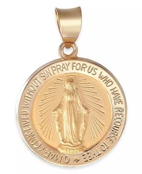 Macy's | Miraculous Medal Pendant in 14k Yellow Gold,商家Macy's,价格¥1449