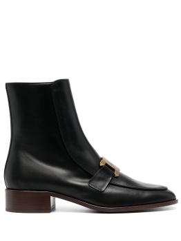 商品Tod's | TOD'S 女士黑色皮革踝靴 XXW28K0FR60GOC-B999,商家Beyond Italylux,价格¥4387图片