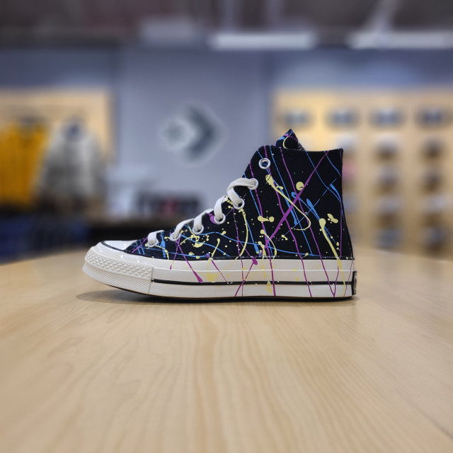 匡威直邮, Converse | 【韩国直邮|包邮包税】匡威 CHUNK TAYLOR 70 PAINTER 黑色 高腰 运动鞋 CHUCK 70 HI 黑色/HYPER MAGENTA/EGRET 170801C商品图片 7折×额外9折, 包邮包税, 额外九折