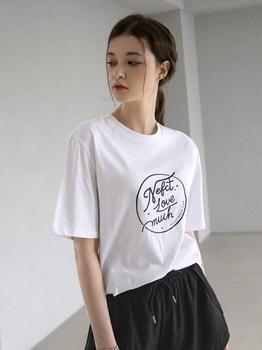 推荐(T-6079)Simple Semi over-fit T-Shirt_White商品