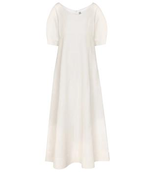 product Exclusive to Mytheresa – Linen and cotton-blend midi dress image