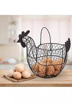 韩国美妆蛋, Kitcheniva | Metal Wire Egg Storage Basket with Handle商品图片 8.9折
