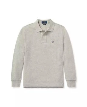 Ralph Lauren | Big Boys Cotton Mesh Long Sleeve Polo Shirt,商家Macy's,价格¥383