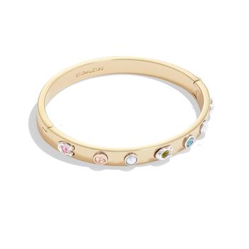 商品Coach | Faux Stone Signature Imitation Pearl Bangle Bracelet,商家Macy's,价格¥885图片