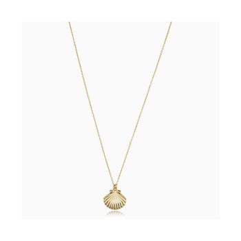 商品Seashell Pendant Necklace 16-17" In 14K Yellow Gold图片