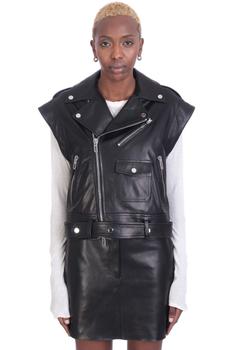 推荐DROMe Vest In Black Leather商品