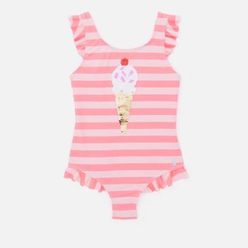 商品Joules | Joules Kids' Swimming Costume - Pinkstripe,商家The Hut,价格¥89图片