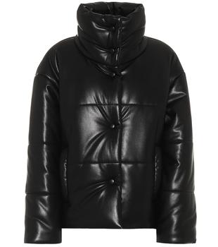 推荐Hide faux leather puffer jacket商品