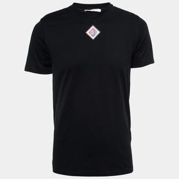 推荐Givenchy Black Cotton Logo Patch Detail T-Shirt S商品