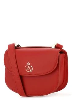 推荐Red leather Genevleve crossbody bag商品