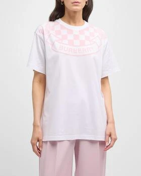 推荐Carrick Check EKD Logo-Print Short-Sleeve T-Shirt商品