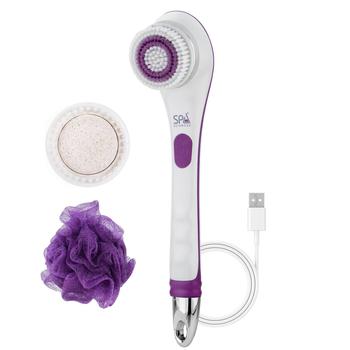 商品Spa Sciences | Spa Sciences NERA- 3-in-1 Shower Body Brush with USB - White,商家SkinStore,价格¥167图片