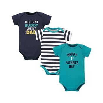 Hudson | Baby Boys Short Sleeve Bodysuits, Pack of 3商品图片,