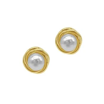 ADORNIA | Imitation Pearl Framed Earrings 4.9折, 独家减免邮费