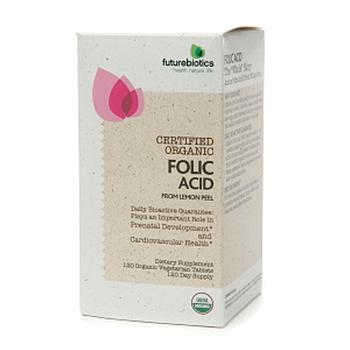 商品Futurebiotics Certified Organic Folic Acid Tablets - 120 Ea图片