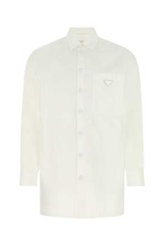 Prada | Prada Logo Patch Long Sleeved Shirt - S商品图片,7折