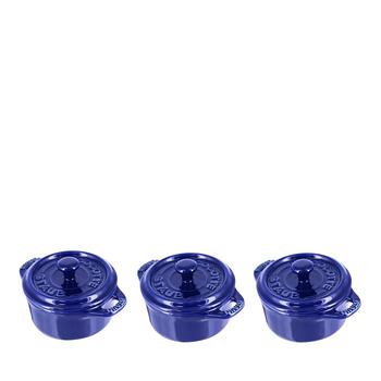 Staub | Round Mini 4" Cocotte, Set of 3商品图片,5.2折