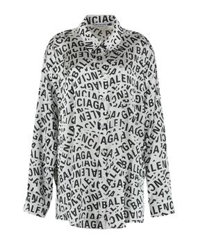巴黎世家衬衫价格, Balenciaga | Printed Long Sleeved Shirt商品图片 