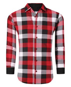 推荐Slim Fit Wrinkle-Free Plaid Button Down Shirt商品