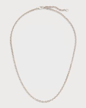 商品18K White Gold Solid Rolo Chain For Universe Pendant, 50cm图片