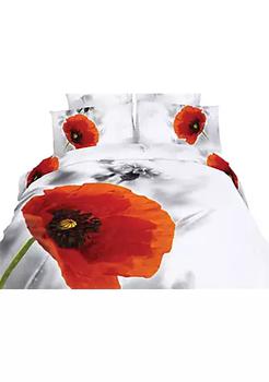 商品Dolce Mela | Home Indoor Decorative Twin Size Duvet Cover Sheets Set - Poppies,商家Belk,价格¥1117图片