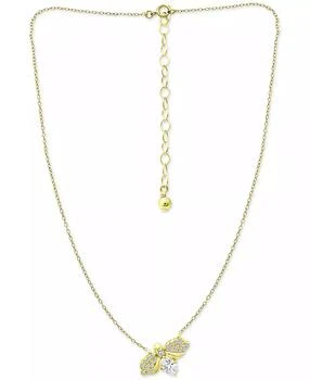 Giani Bernini | Cubic Zirconia Bee 16" Pendant Necklace in 18k Gold-Plated Sterling Silver, Created for Macy's,商家Macy's,价格¥203