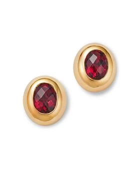 Bloomingdale's Fine Collection | Rhodolite Oval Stud Earrings in 14K Yellow Gold,商家Bloomingdale's,价格¥19441