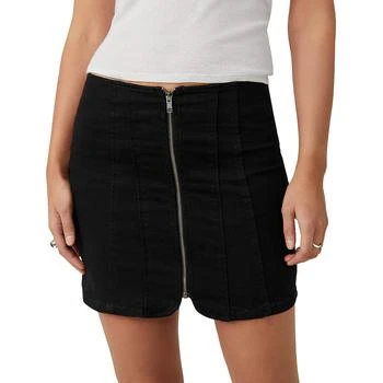 推荐Free People Womens Mini Pintuck Denim Skirt商品