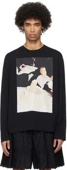 Simone Rocha | Black Eating Cake Long Sleeve T-Shirt,商家SSENSE,价格¥1459