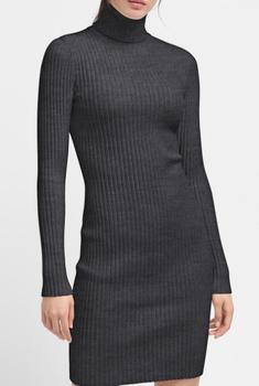 Wolford | Wolford Ladies Long-sleeve Merino Ribbed-knit Dress, Size Medium商品图片,2.2折