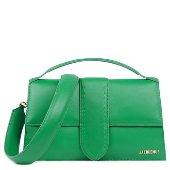 推荐Jacquemus Le Bambinou Leather Green Top Handle Shoulder Bag商品