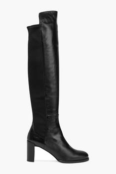 推荐Lowjack leather and neoprene over-the-knee boots商品