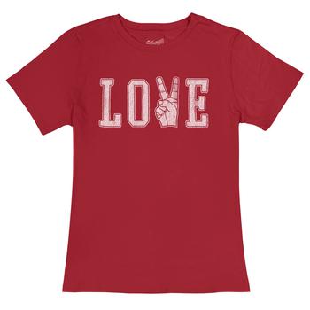 更多The Original Retro Brand, The Original Retro Brand | Peace and Love Cotton Crew Neck Tee (Big Kids)商品图片 5.4折