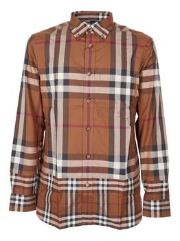 burberry短袖, Burberry | Burberry Checked Long-Sleeved Shirt商品图片 7.2折