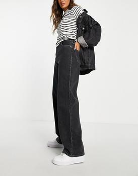 推荐Calvin Klein Jeans high rise relaxed jeans in grey商品