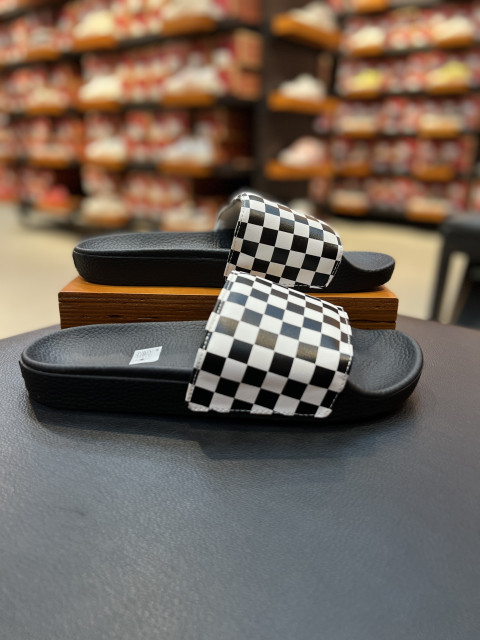 vans棋盘格精选, Vans | 【韩国直邮|包邮包税】万斯 Slide-On #拖鞋 # Checkerboard #男士鞋 #black/white (VN0004KIIP9)商品图片 额外9折, 包邮包税, 额外九折