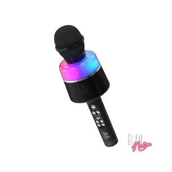 商品Glam Nation Star Glow LED Karaoke Microphone, Rechargeable Bluetooth Mic and Speaker图片