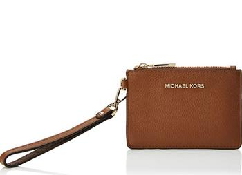 Michael Kors | Ladies Small Mercer Pebbled Leather Coin Case - Luggage商品图片,6.7折, 满$300减$10, 满减