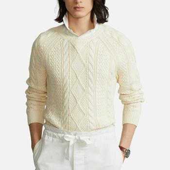 男装拉夫劳伦毛衣, Ralph Lauren | Polo Ralph Lauren Men's Roving Cotton Jumper - Andover Cream商品图片 4折